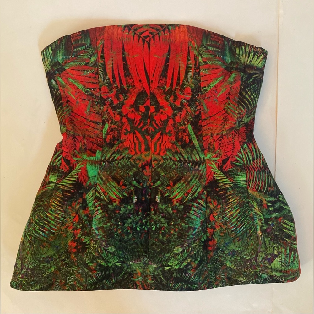 Josh Goot Designer Corset Bustier Peplum Top size XS 0 2 4